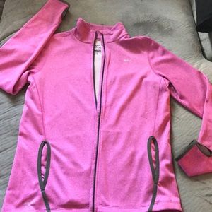 Sale! Nike Dri-Fit zip up pink lightweight jacket